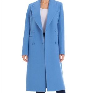 Wool Blue Overcoat
